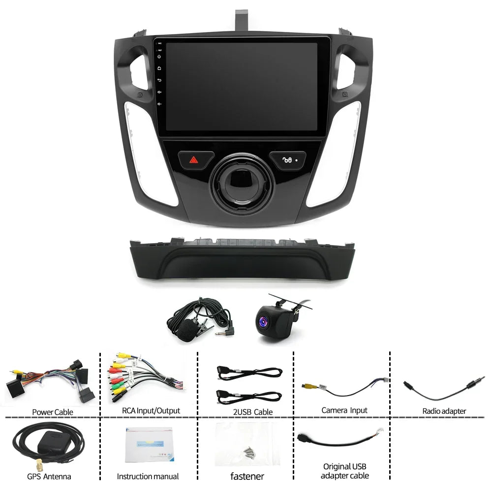 9Inch Car Stereo Radio Car-play GPS Navi Compatible for Focus 2012-2018 Android 13