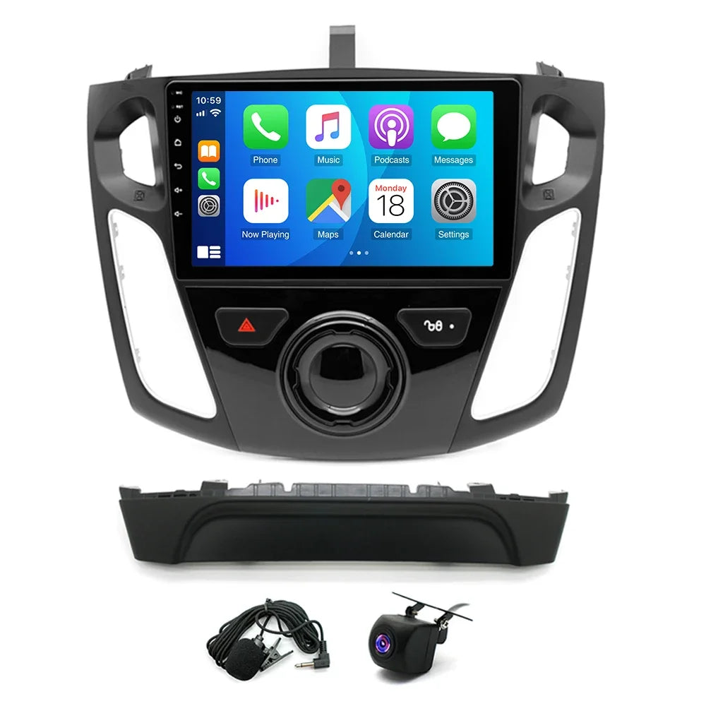 9Inch Car Stereo Radio Car-play GPS Navi Compatible for Focus 2012-2018 Android 13